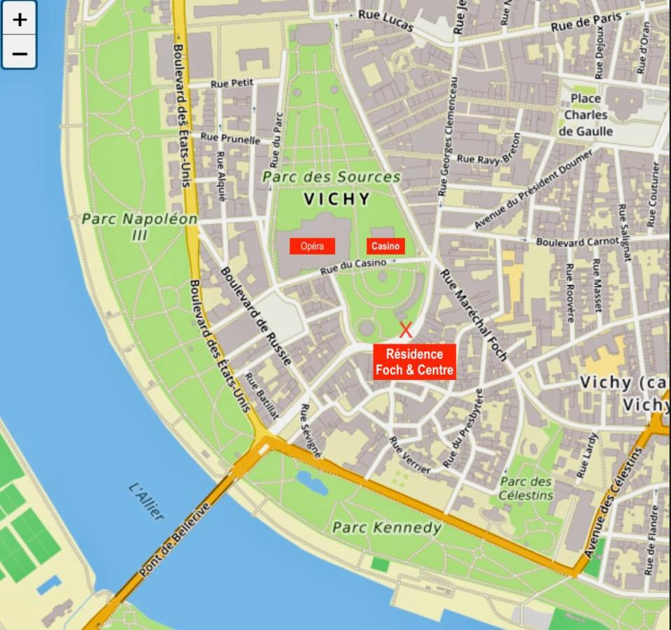 Le Vichy Centre, Spacieux Et Cosy T2 Avec Vue, Au Calme Exteriör bild